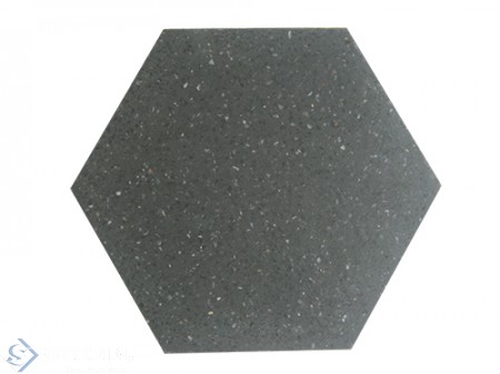 Hexagon Terrazzo tile THEX (S8.1 & black chip)
