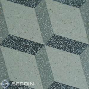 Encaustic Terrazzo tile TA660 (S834, S800, S830, white stone